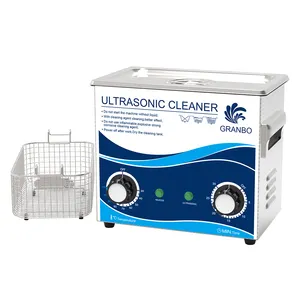 Granbo 180W 40Khz Ultrasonic Cleaner 3L Machine with Mechanical Timer Heating Adjustable Ultrasonic Bath Cleaning