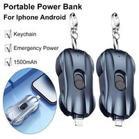 Conception de prise télescopique, mini batterie externe d'urgence pour clés, Android, iPhone, ultra-mince, portable, charge rapide sans fil 10W