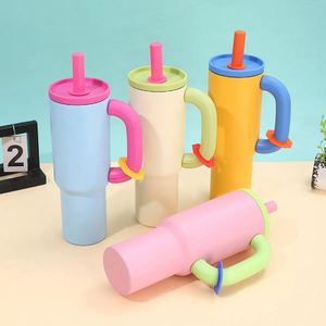 Vaso Térmico de 40 oz con Asa y Popote, de Acero Inoxidable, Doble Pared, Aislamiento al Vacío, Taza de Café de Viaje de 40 oz, Venta al por Mayor - Product Image 4