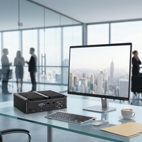 Mini PC Industrial Personalizable Directo de Fábrica, Intel Core I3, 4GB RAM, 128GB SSD, Win10/11, Logotipo OEM, Enchufe US/CN