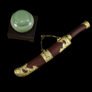 Couteau de cuisine étendu personnalisé en usine chinoise avec gaine en séquoia couteau à <span class=keywords><strong>saumon</strong></span> en acier inoxydable forgé couteau de cuisine - Product Image 4