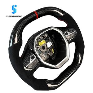 Volant de voiture sport en cuir et fibre de carbone personnalisé pour Peugeot 3008 4008 5008 206 208 <span class=keywords><strong>308</strong></span> 408 508 2008 <span class=keywords><strong>GT</strong></span> 2017-2025 - Product Image 2