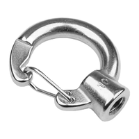 Écrous à œil ouvert en acier inoxydable 304 et acier au carbone, style JIS, crochets de levage avec loquets de sécurité pour suspension d'éclairage et équipement de rigging