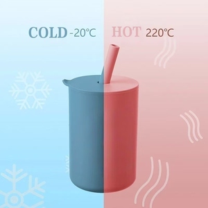 Vaso Antiderrames de Silicona de 150 ml para Bebés, Resistente a Derrames, Libre de BPA, con Pajita, para Niños Pequeños, con Diseño Impreso - Product Image 3