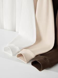 Camiseta de Manga Larga para Hombre, Cuello Redondo, Holgada, de Algodón 100%, 300g, Color Sólido, Diseño Liso, Anti-Pilling, para Invierno - Product Image 2