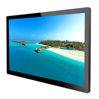 Kiosque publicitaire extérieur étanche IP65 avec écran tactile LCD de 65 pouces, PC tout-en-un, moniteurs publicitaires