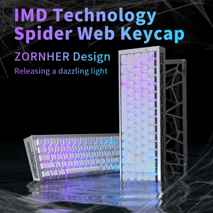 คีย์บอร์ดเกมมิ่ง Zornher ZH68 Magnetic Axis Anode สีดำ แบบมีสาย Type-C Hot-Swap RGB Plug&Play อัตราการสัมผัส 8K ความเร็วตอบสนองต่ำ 0.1ms - Product Image 3