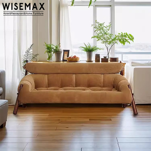 WISEMAX mobili Nordic designer italiano in vera pelle divano Coach braccio basso design retrò mobili da soggiorno <span class=keywords><strong>Set</strong></span> divani - Product Image 3