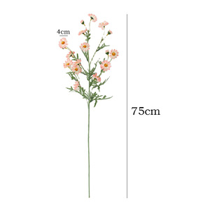 Fleur artificielle en soie, marguerite, tige unique, en plastique et tissu, pour décoration de maison et de mariage - Product Image 5