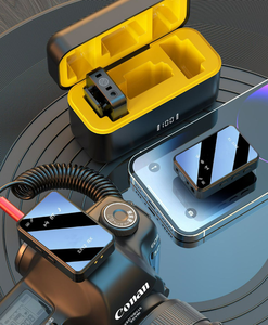 Mini Grabación de reducción de ruido profesional, micrófono de Clip de cuello inalámbrico, 1 arrastre 4, cámara de teléfono IP Android, micrófono de solapa Lavalier - Product Image 4
