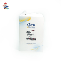 Brochure en papier couché avec laminage brillant, reliure agrafée, OEM pour présentation d'entreprise