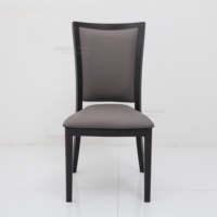 Chaises de banquet empilables en métal gris et velours, modernes et luxueuses, personnalisées en Chine, durables, pour hôtels, appartements et hôpitaux