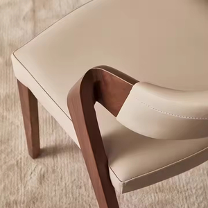 Designer haut de gamme Restaurant <span class=keywords><strong>italien</strong></span> maison chaise de salle à manger Style ancien nordique filet arrière rouge pour bureau à domicile cuisine hôtel Villa utilisation - Product Image 3