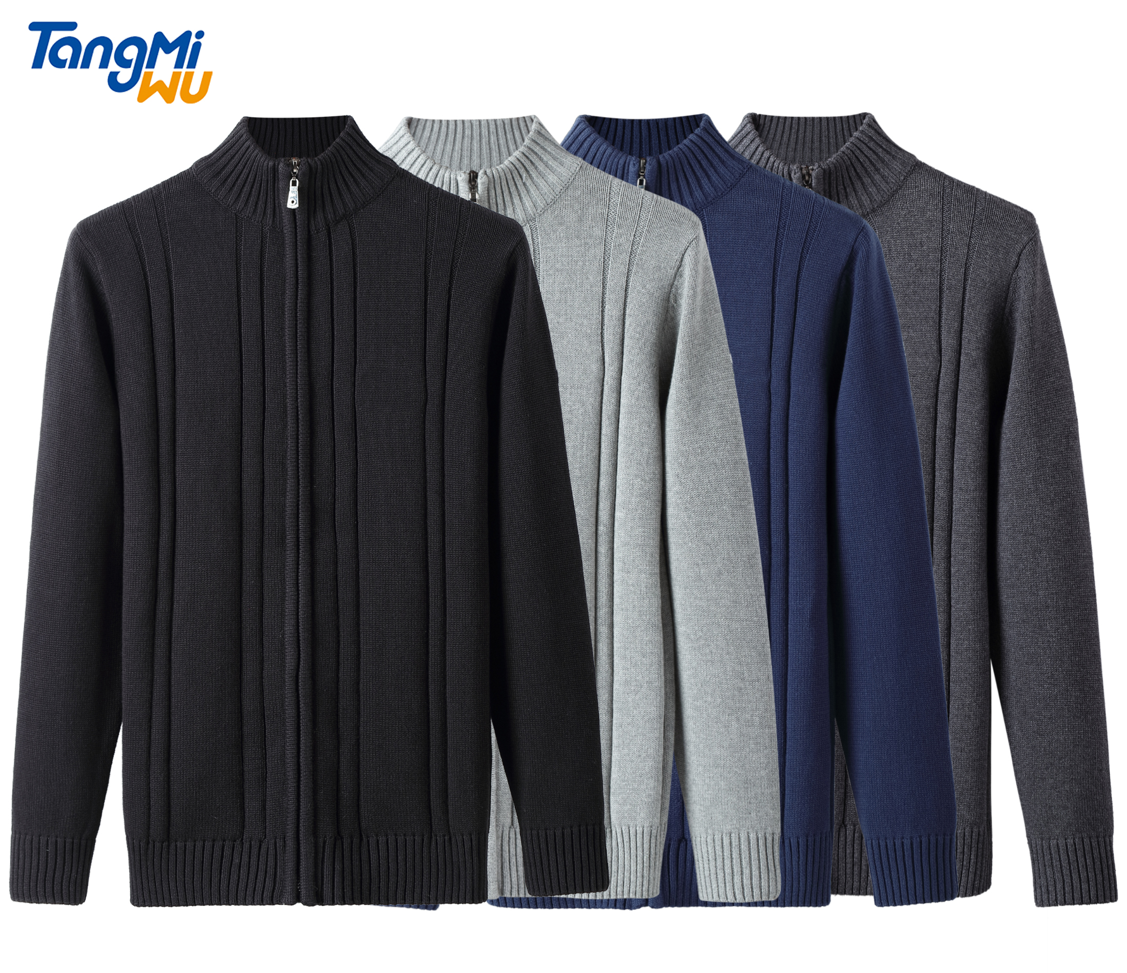 TMW High quality hot sale fashion Sweater for men many color Comfortable 100% cotton pull homme men cardigan sweater