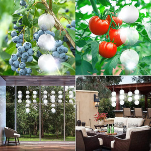 Disques réfléchissants anti-oiseaux double face pour extérieur, réflecteurs pour éloigner les oiseaux du jardin, de la terrasse et de la cour - Product Image 2