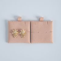 Pochette en microfibre velours ZXF recyclable 6*6 personnalisée pour pendentifs, boucles d'oreilles, cartes cadeaux et emballages de bijoux