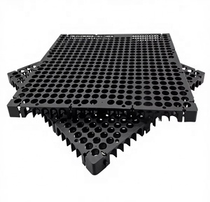 Panneaux de drainage en <span class=keywords><strong>nid</strong></span> <span class=keywords><strong>d</strong></span>'<span class=keywords><strong>abeille</strong></span> en plastique de taille personnalisée 500*500, cellules de compostage en géotextile pour toiture, balcon, gazon synthétique - Product Image 4