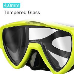 <span class=keywords><strong>Masque</strong></span> de plongée Aloma à lentille unique avec verres en verre trempé, design écologique et étanche, et lampe de plongée - Product Image 3