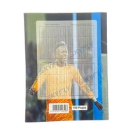 Cahier d'exercices à lignes françaises avec couverture de joueur de football star, fournitures scolaires en gros pour le marché africain