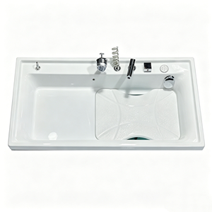 Baignoire professionnelle antidérapante et étanche <span class=keywords><strong>pour</strong></span> toilettage des animaux de compagnie, <span class=keywords><strong>pour</strong></span> le bain quotidien des chiens et des chats, service de nettoyage et de toilettage - Product Image 2