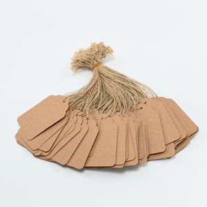 Aanpasbare luxe geprägte kraftpapier hangtags voor hoogwaardige brillen en premium sieraden met een elegante uitstraling - Product Image 4