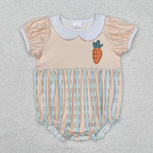 Ropa a juego para niños con estampado de zanahoria para Pascua, ropa para hermanos, venta al por mayor, ropa de moda para niños pequeños, ropa de bebé - Product Image 4