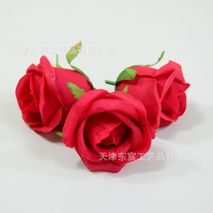 Dongchen Crafts Artificial Rosebuds <b>Silk</b> <b>Flowers</b> 6Cm Wedding Home Decor Props - Product Image 2