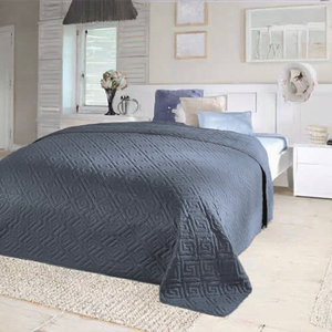 Copriletto Premium in Poliestere Blu Lavabile per Letto Singolo, Tinta Unita per Camera da Letto 140 X 210 cm - Product Image 3