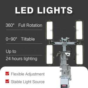 Tháp ánh sáng di động tháp ánh sáng mặt trời bảo trì thấp 1200W năng lượng mặt trời đánh giá dẫn ánh sáng cho các trang web khai thác mỏ và dự án cơ sở hạ tầng - Product Image 2