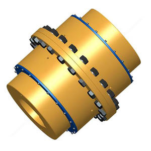 Acoplamiento de engranaje de acoplamiento flexible helicoidal de conexión de eje de engranaje de tambor de alto par - Product Image 1