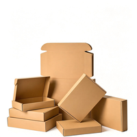 Boîte cadeau de Noël en kraft écologique, boîte d'emballage pour expédition de Noël avec impression personnalisée motif Père Noël