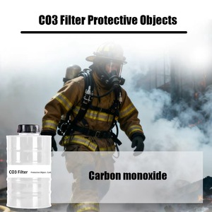 Masker <span class=keywords><strong>Gas</strong></span> Full Face Anti Karbon Monoksida Berkualitas Tinggi dari Karet yang Dapat Digunakan Kembali untuk Pabrik Kimia - Product Image 5