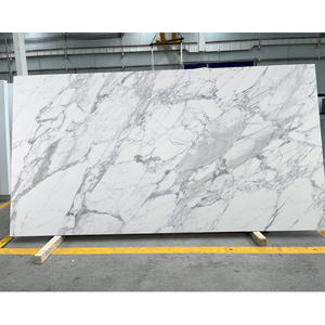 TMZ 7004 Statuario PD, Losa de Piedra Artificial de Cuarzo Blanco Moderno, Resistente al Agua, para Encimeras de Baño, para Hoteles y Villas - Product Image 1