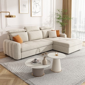 Set Divano Letto Multifunzionale a Doppio Uso per Piccoli Appartamenti, Pieghevole ed Estensibile, Nuovo per Soggiorno - Product Image 4