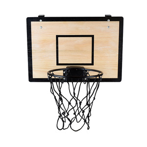 Tablero de baloncesto de madera para montar en la pared, sin necesidad de taladrar, para niños, uso en interiores y exteriores - Product Image 1