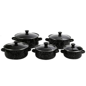 LOVFE Vente Directe Usine Ensemble 5 Pièces Design Moderne Ustensiles de Cuisson <span class=keywords><strong>en</strong></span> <span class=keywords><strong>Fonte</strong></span> Poêle et Cocotte pour Cuisine Domestique - Product Image 5