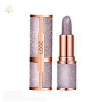 Rouge à lèvres mat personnalisé Starry Shine, imperméable, changeant de couleur selon la température, rose mignon, pour étudiantes, maquillage hydratant, végétalien, minéral