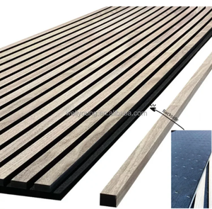 Paneles Acústicos de Madera de Diseño Moderno y Ligero, Acupanel 3000X600 con Acabado de Chapa de Madera, Paneles Acústicos Aislantes de PET Insonorizantes - Product Image 2