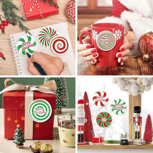Vente chaude en gros, notes autocollantes personnalisées transparentes, décoratives, créatives, tendance, esthétiques, scolaires, mignonnes, joyeuses Noël - Product Image 6