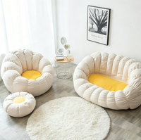 Nouveau fauteuil double en forme de citrouille, canapé paresseux Tatami, siège de loisirs pour petit balcon domestique