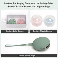 Vente en gros de tétine en silicone sans BPA avec logo personnalisé tétine souple pour bébé produits de dentition avec dessin animé 0-12 mois