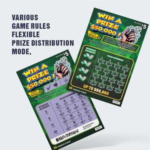 Cartes à gratter anti-fraude, reliure parfaite, couverture rigide, carton ondulé, écologique, durable, impression offset, impression personnalisée, <span class=keywords><strong>loto</strong></span> - Product Image 1