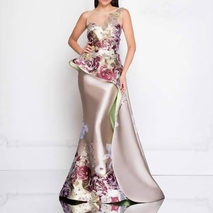 Gaun Pesta Malam Wanita Motif Bunga dari Produsen NNR, Gaun untuk Acara Santap Malam - Product Image 2