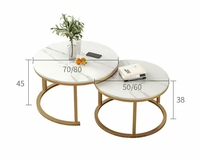 Table Basse Moderne de Luxe en Bois Massif pour Maison, Hôtel, Appartement, Bureau et Espaces de Loisirs – Ensemble Élégant Facile à Nettoyer pour Salon