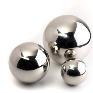 304 Stainless Steel Hollow Sphere - Polished Silver Decorative <strong>Ball</strong> for Garden &amp; Interior Design - Product Image 2