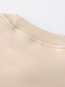 <span class=keywords><strong>Sudadera</strong></span> <span class=keywords><strong>de</strong></span> Forro Polar <span class=keywords><strong>de</strong></span> Cuello Redondo, Color Beige Clásico, <span class=keywords><strong>de</strong></span> Calidad Premium, para Uso Diario, para Mujer, Abrigo Cálido <span class=keywords><strong>de</strong></span> Invierno - Product Image 3