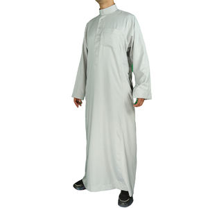 ثوب رجل موسلين على الطراز السعودي ، أحدث تصميم صيفي رائج البيع - Product Image 5