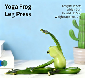Mignon Mini Poly Résine <span class=keywords><strong>Grenouille</strong></span> Décoration Animal Thème Jardin Figurine Artisanat Charme pour Souvenirs et Cadeaux - Product Image 3