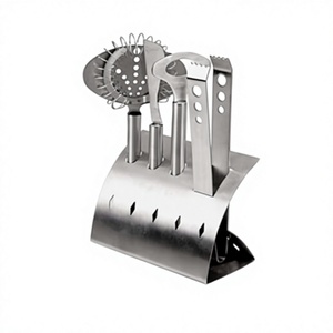 Durable Eco-Friendly Classic Metal Stainless Steel Cocktail <b>Bar</b> <b>Tool</b> Set Bartender Kit Accessories Mixing Drinks Party Use - Product Image 1