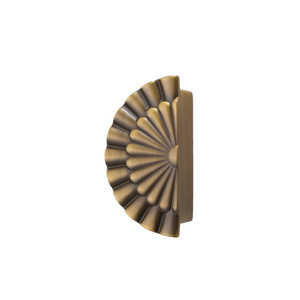 Tiradores pequeños semicirculares de bronce para armarios, cajones y puertas de guardarropas, herrajes arquitectónicos simétricos para sala de estar - Product Image 5